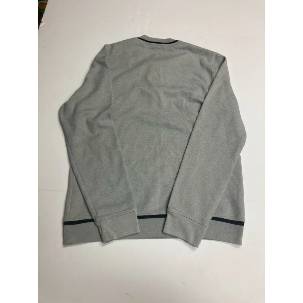 Alfani Men's Stretch Knit Colorblock 1/4 Zip Mock Neck Sweater Gray/Black S